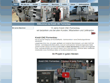 Tablet Screenshot of kreidlcnc.de